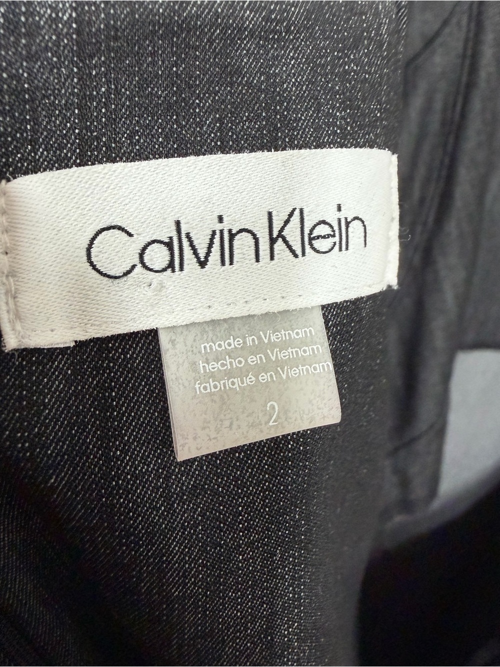 Calvin Klein Black Midi Dress Ruffle Sleeve Detail Little Black Dress LBD Party - Picture 4 of 4